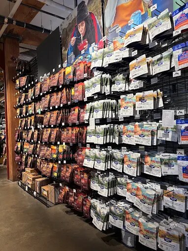 MEC Victoria product wall with polished concrete floor.