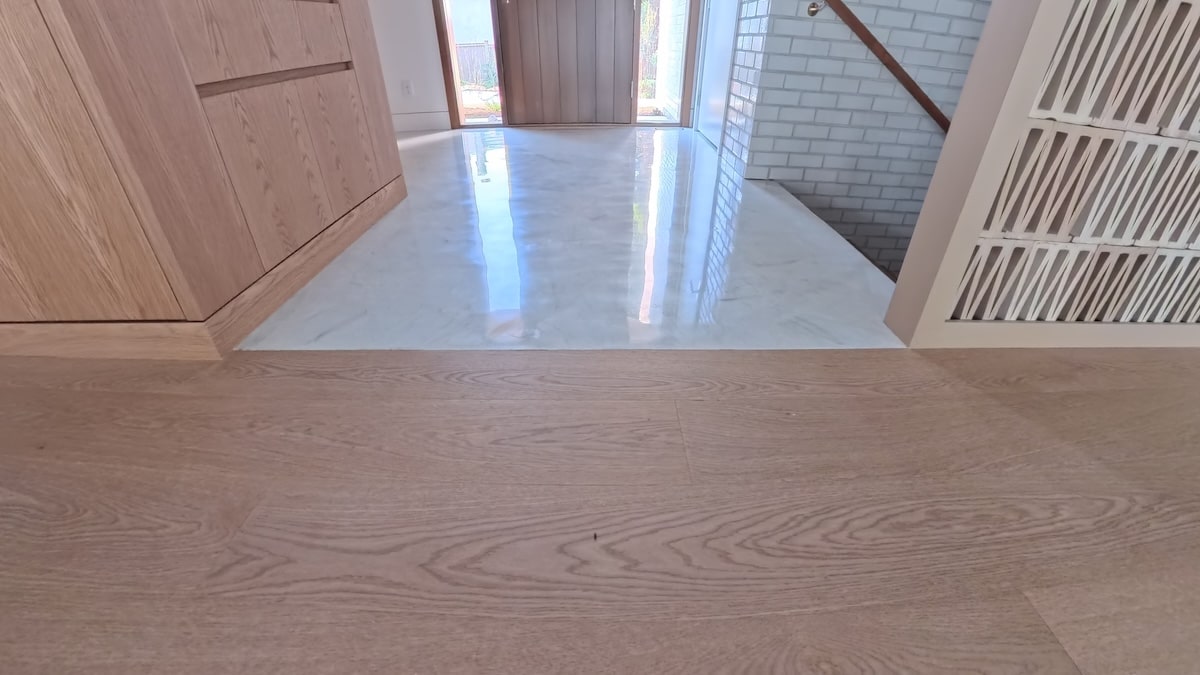 Palladian Terrazzo Van Island marble project detail image.