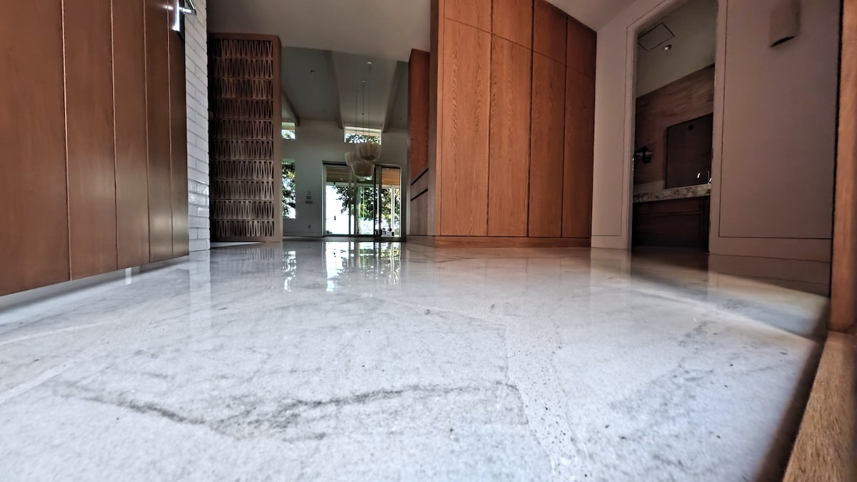 Palladian Terrazzo Van Island marble project detail image.