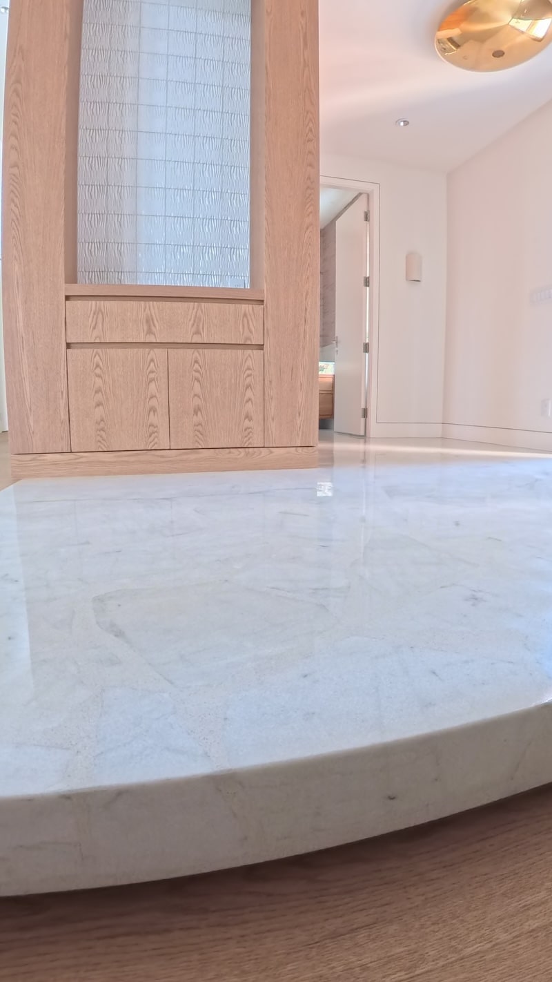 Palladian Terrazzo Van Island marble project detail image.