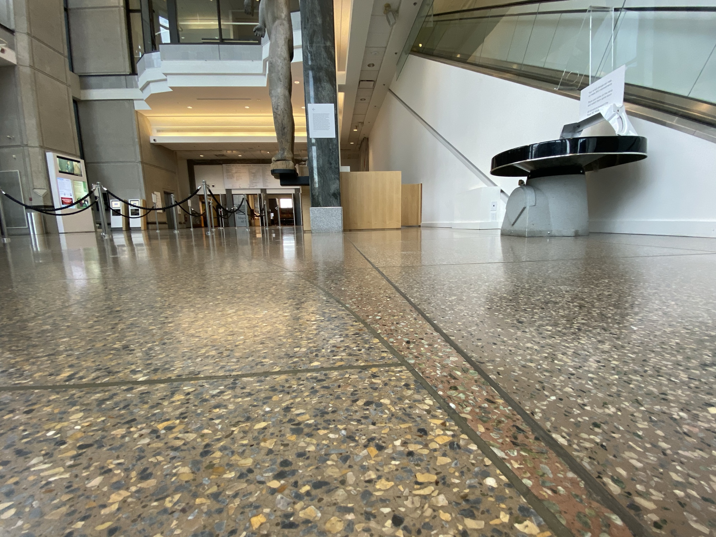 Royal BC Museum terrazzo floor in downtown Victoria.