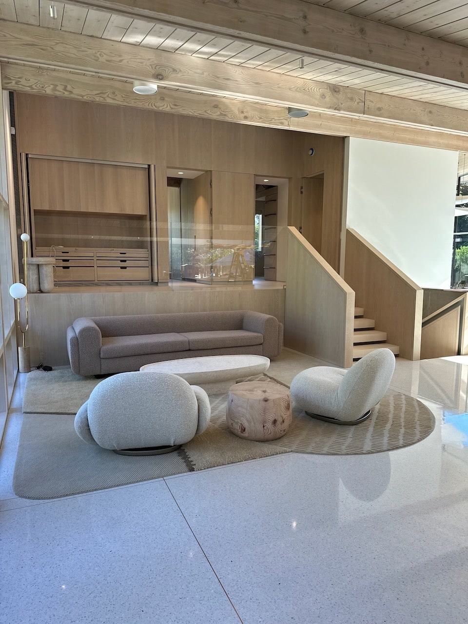 Residential terrazzo floor.